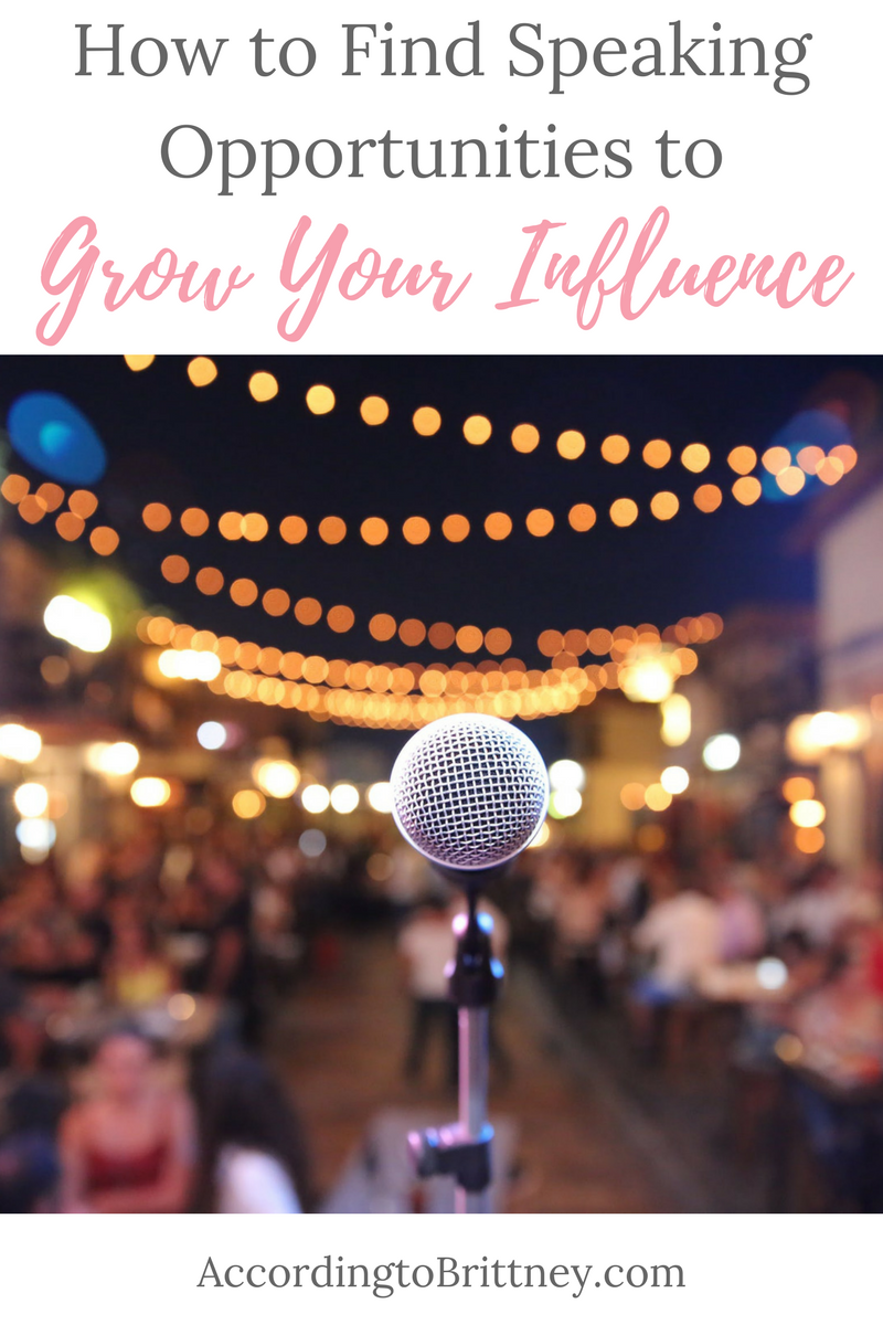How to Find Speaking Opportunities to Grow Your Influence
